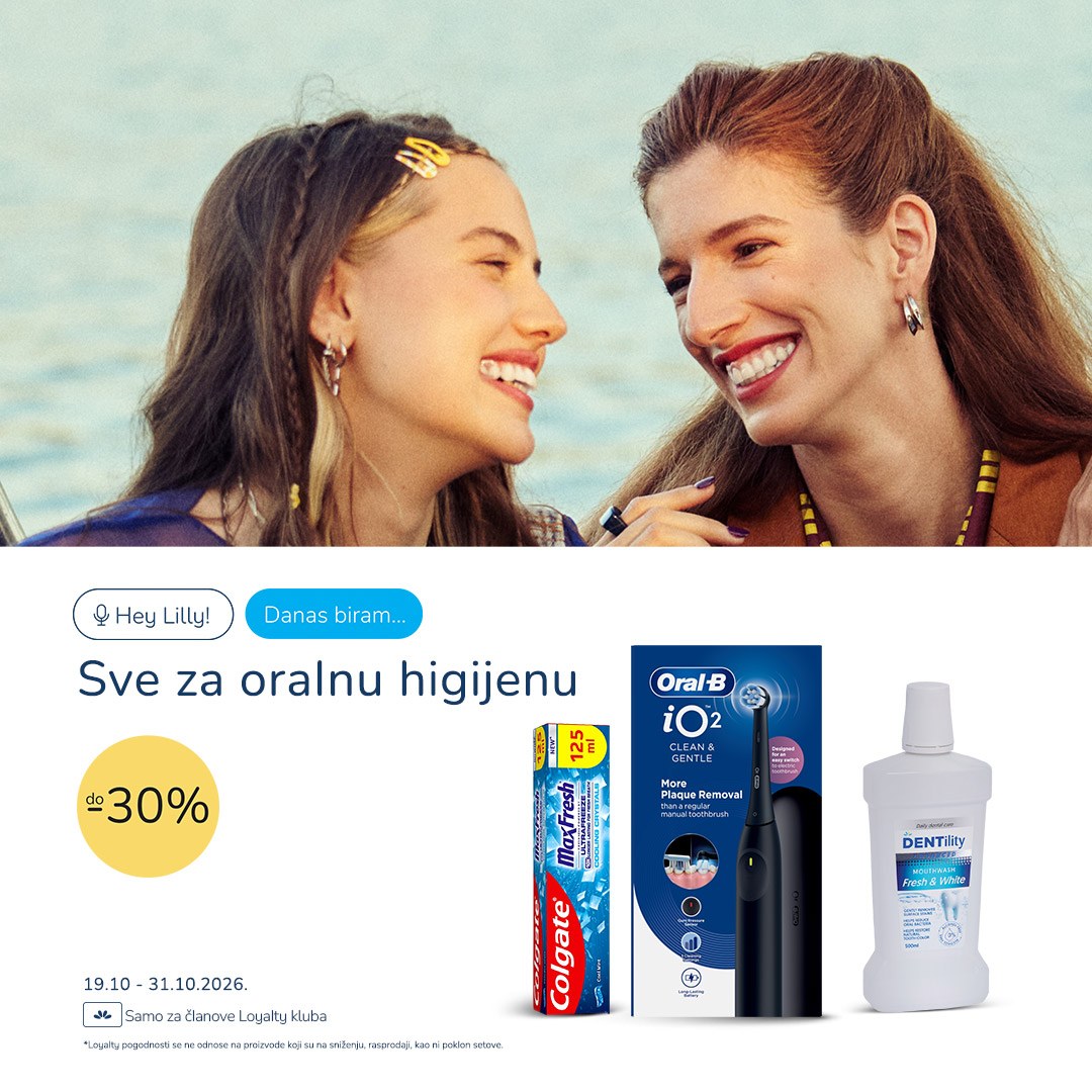 Lilly drogerie – sve za oralnu higijenu do -30% za članove Loyalty kluba, Mercator Centar Beograd